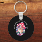 キノコ微細化精神衛生認識度 キーホルダー (正面)