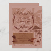 キノコ愛 招待状 (正面/裏面)