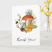 キノコ折りグリーティングカード カード (黄色い花)