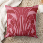 キノコ抽象芸術-アールデコ-さくらんぼ クッション (ブランケット)