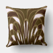 キノコ抽象芸術-アールデコ – カタテール クッション (裏面)