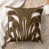 キノコ抽象芸術-アールデコ – カタテール クッション (ブランケット)