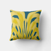 キノコ抽象芸術-アールデコ – サンシャイン クッション (裏面)