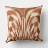 キノコ抽象芸術-アールデコ – スエード クッション (裏面)