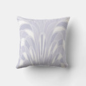 キノコ抽象芸術-アールデコ – ラベンダー クッション (裏面)