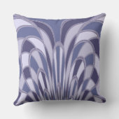 キノコ抽象芸術-アールデコ- blueberry クッション (裏面)