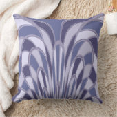 キノコ抽象芸術-アールデコ- blueberry クッション (ブランケット)