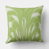 キノコ抽象芸術-アールデコ- Mint クッション (裏面)