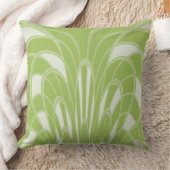 キノコ抽象芸術-アールデコ- Mint クッション (ブランケット)