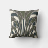 キノコ抽象芸術-アールデコ- Moss クッション (裏面)