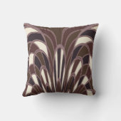 キノコ抽象芸術-アールデコ- Mulberry クッション (裏面)