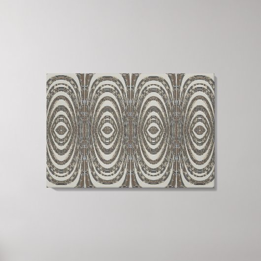 キノコ抽象芸術 キャンバスプリント (正面)