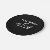 キノコ採集機の時刻表 ペーパープレート (アングル)