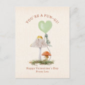 キノコ教室バレンタイン ポストカード (正面)