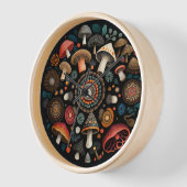 キノコ時計 壁時計 (傾斜)