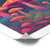 キノコ林 ポスター (角)