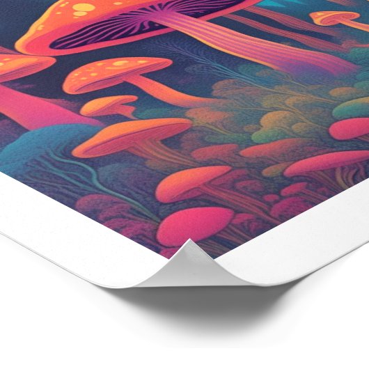 キノコ林 ポスター (角)