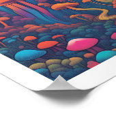 キノコ林 ポスター (角)