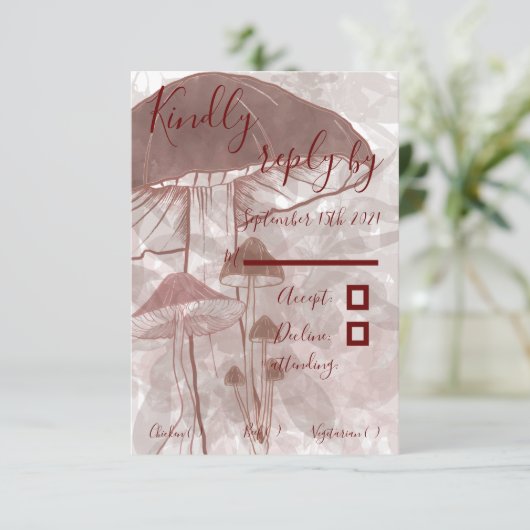 キノコ林 出欠カード (スタンド正面)