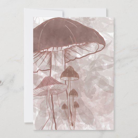 キノコ林 招待状 (裏面)