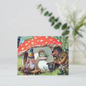 キノコ格言に住むコテージ ポストカード (スタンド正面)