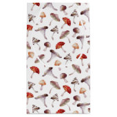 キノコ植物模様 スモールペーパーバッグ (裏面)