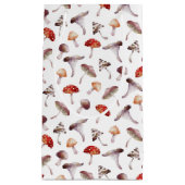 キノコ植物模様 スモールペーパーバッグ (正面)