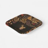 キノコ樹林動物の赤ちゃんシャワー ペーパープレート (傾斜あり)