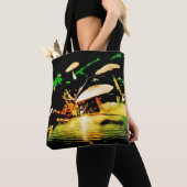 キノコ湖 トートバッグ (クローズアップ)