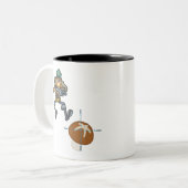 キノコ狩りが始まる ツートーンマグカップ (正面左)