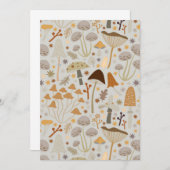 キノコ狩りミッドセンチュリーキノコ サンキューカード (正面/裏面)