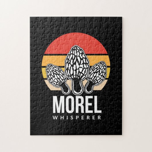 キノコ狩りモレルささやき ジグソーパズル (縦)