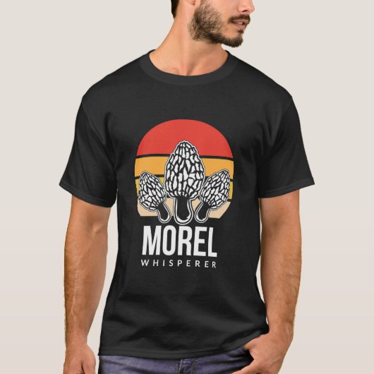 キノコ狩りモレルささやき Tシャツ (正面)