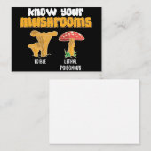 キノコ狩り人はキノコを知っている 名刺 (正面/裏面)