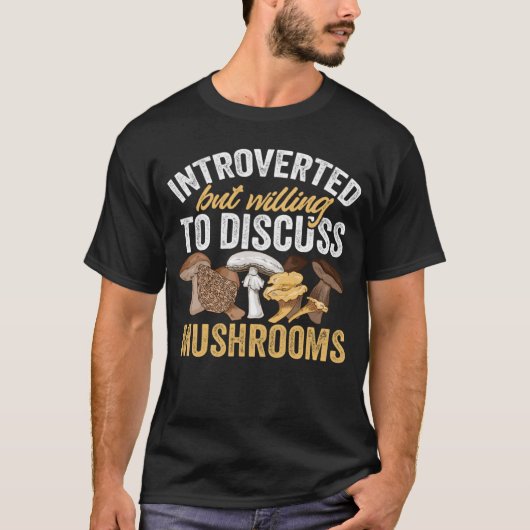 キノコ狩り内向きモレルハンターフォーエージング Tシャツ (正面)