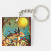 キノコ猫 キーホルダー (裏面)