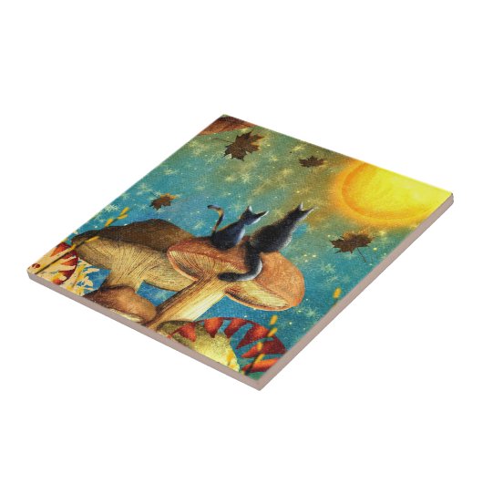 キノコ猫 タイル (側面)