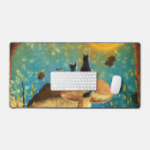 キノコ猫 デスクマット (キーボード&マウス)