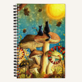 キノコ猫 ノートブック (正面)