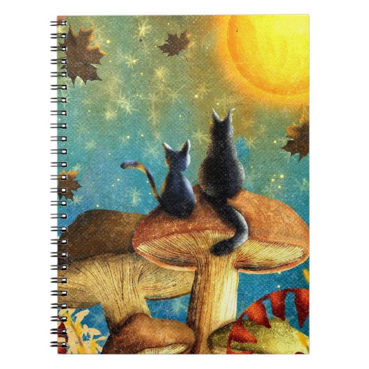 キノコ猫 ノートブック (正面)