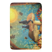 キノコ猫 バスマット (正面縦)