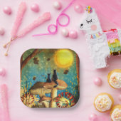 キノコ猫 ペーパープレート (パーティー)