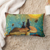 キノコ猫 ランバークッション (ブランケット)