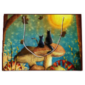 キノコ猫 ラージペーパーバッグ (正面)