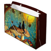 キノコ猫 ラージペーパーバッグ (裏面アングル)