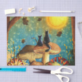 キノコ猫 薄葉紙 (クラフト)