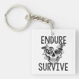 キノコ生き延びの耐スカル キーホルダー