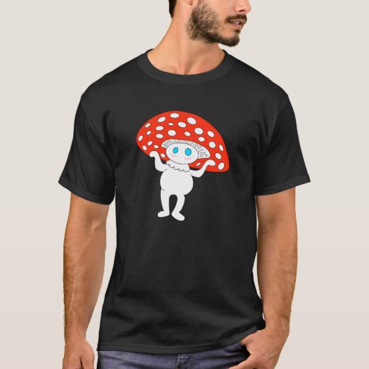 キノコ男のTシャツ Tシャツ (正面)