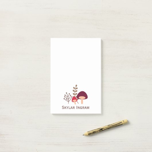 キノコ畑 ポストイット (デスク上)