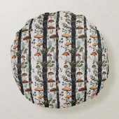 キノコ畑 ラウンドクッション (裏面)